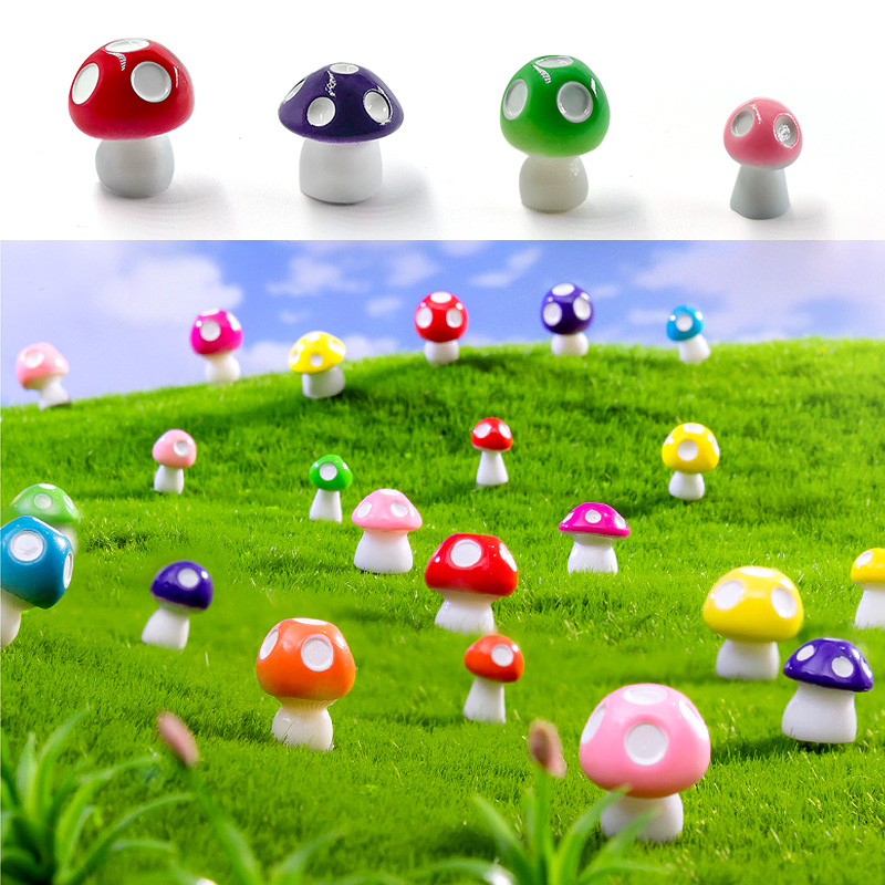 20pcs Mini Mushroom Resin Figu - đánh giá và giá Home Decor Za